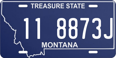 MT license plate 118873J