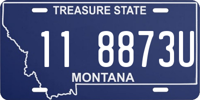 MT license plate 118873U