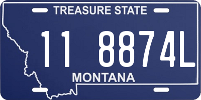 MT license plate 118874L