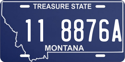 MT license plate 118876A