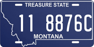 MT license plate 118876C