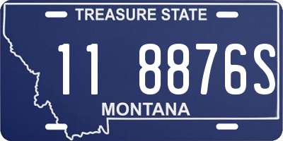 MT license plate 118876S