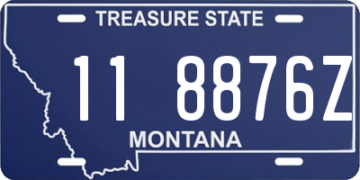 MT license plate 118876Z