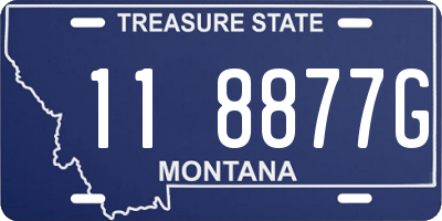 MT license plate 118877G