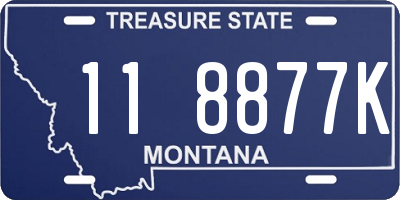 MT license plate 118877K