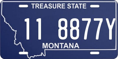 MT license plate 118877Y