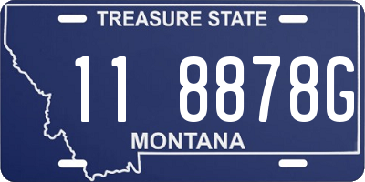 MT license plate 118878G