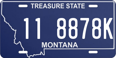 MT license plate 118878K