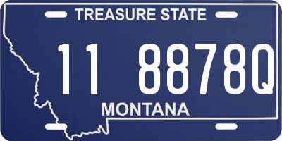 MT license plate 118878Q