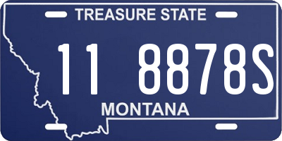 MT license plate 118878S