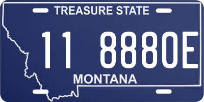 MT license plate 118880E