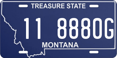 MT license plate 118880G