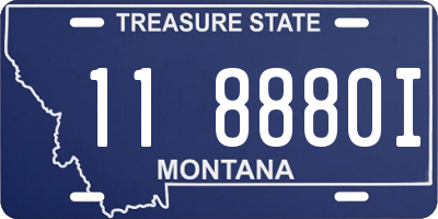 MT license plate 118880I