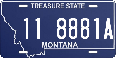 MT license plate 118881A