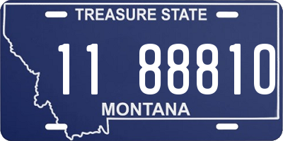 MT license plate 118881O