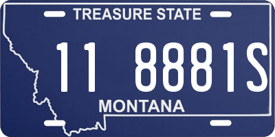 MT license plate 118881S