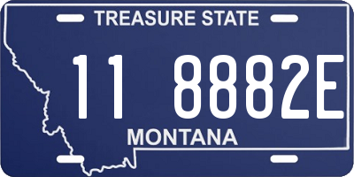 MT license plate 118882E