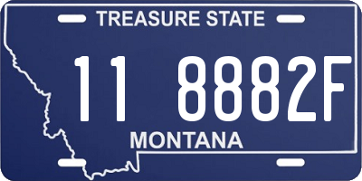 MT license plate 118882F