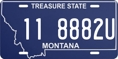 MT license plate 118882U