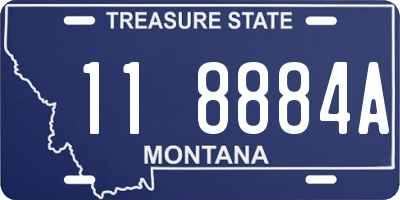 MT license plate 118884A
