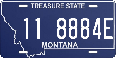 MT license plate 118884E