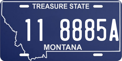 MT license plate 118885A