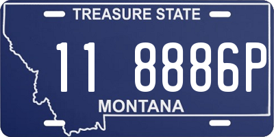 MT license plate 118886P