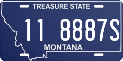 MT license plate 118887S