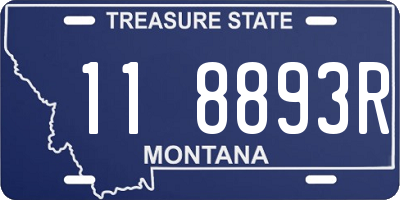 MT license plate 118893R