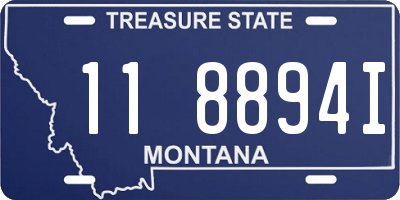 MT license plate 118894I