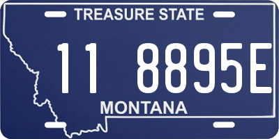 MT license plate 118895E