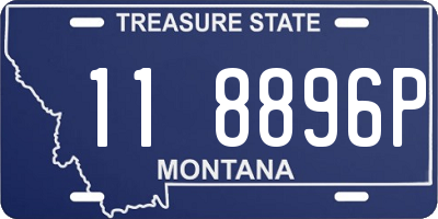 MT license plate 118896P