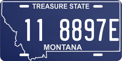 MT license plate 118897E