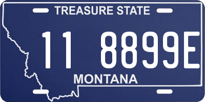 MT license plate 118899E