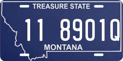 MT license plate 118901Q