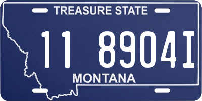 MT license plate 118904I