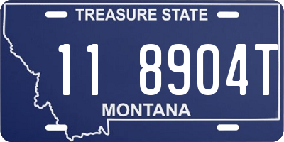 MT license plate 118904T