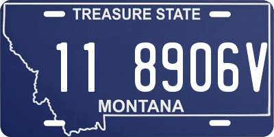 MT license plate 118906V