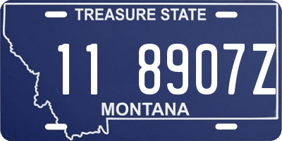 MT license plate 118907Z