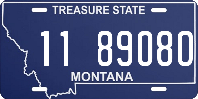 MT license plate 118908O