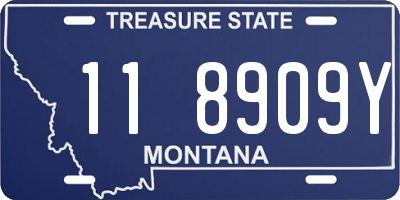MT license plate 118909Y