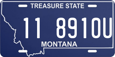 MT license plate 118910U