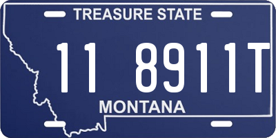 MT license plate 118911T