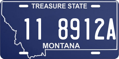 MT license plate 118912A