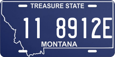 MT license plate 118912E