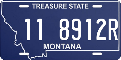 MT license plate 118912R