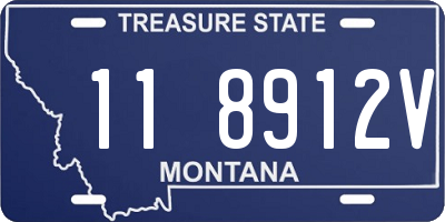 MT license plate 118912V