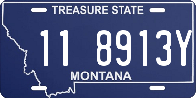 MT license plate 118913Y