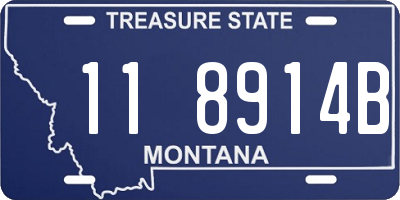 MT license plate 118914B