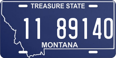 MT license plate 118914O